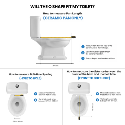Conor Elara Non Electric O Shape Bidet Toilet Seat with Installation Kit