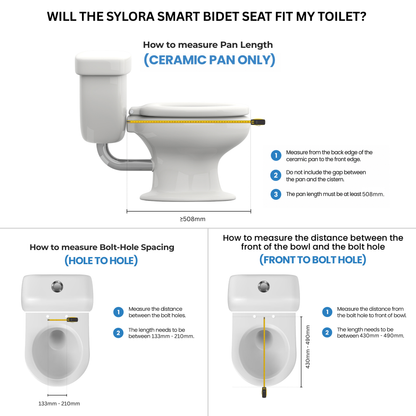 Conor Sylora Smart Bidet Toilet Seat with Installation Kit