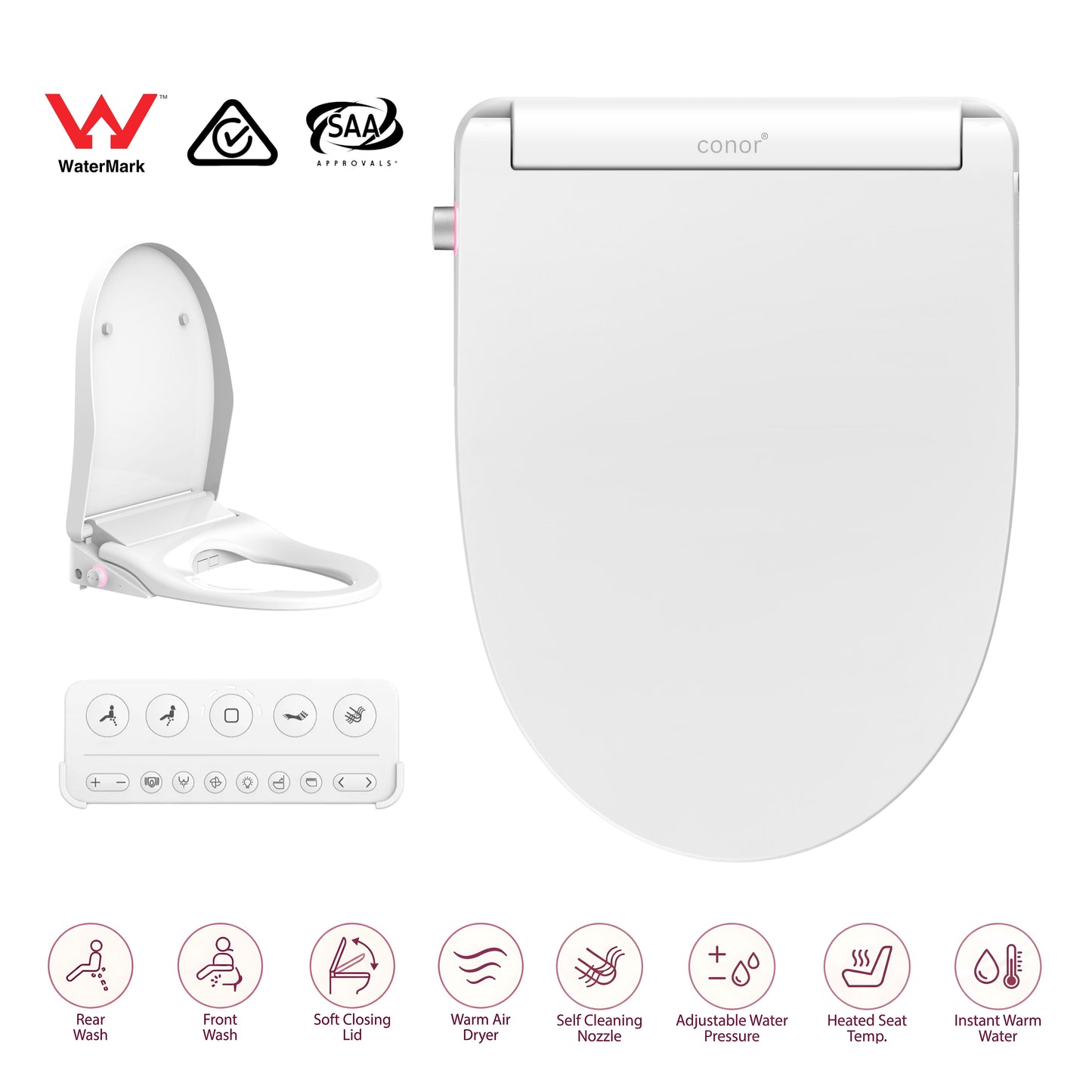 Conor Arista Smart Bidet Seat With Installation Kit