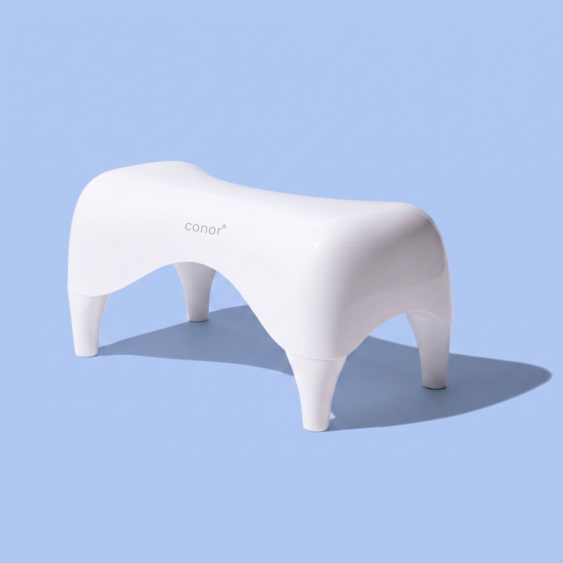 Conor Eco Toilet Foot Stool with Ergonomic Modern Design White Conor 