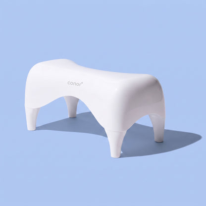 Conor Eco Toilet Foot Stool with Ergonomic Modern Design White Conor 