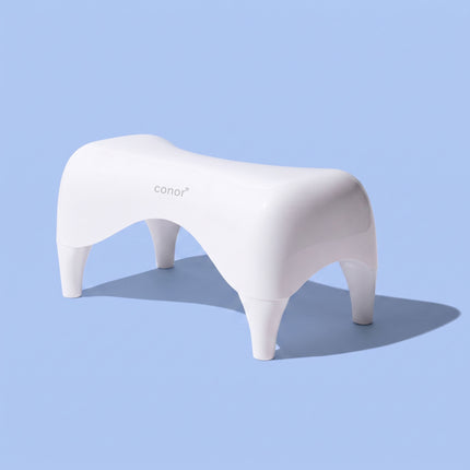 Conor Eco Toilet Foot Stool with Ergonomic Modern Design White Conor 