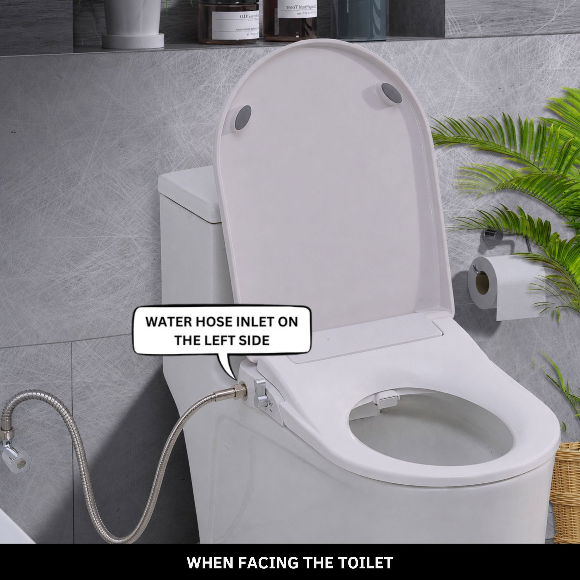 Toilet with Left Water Inlet