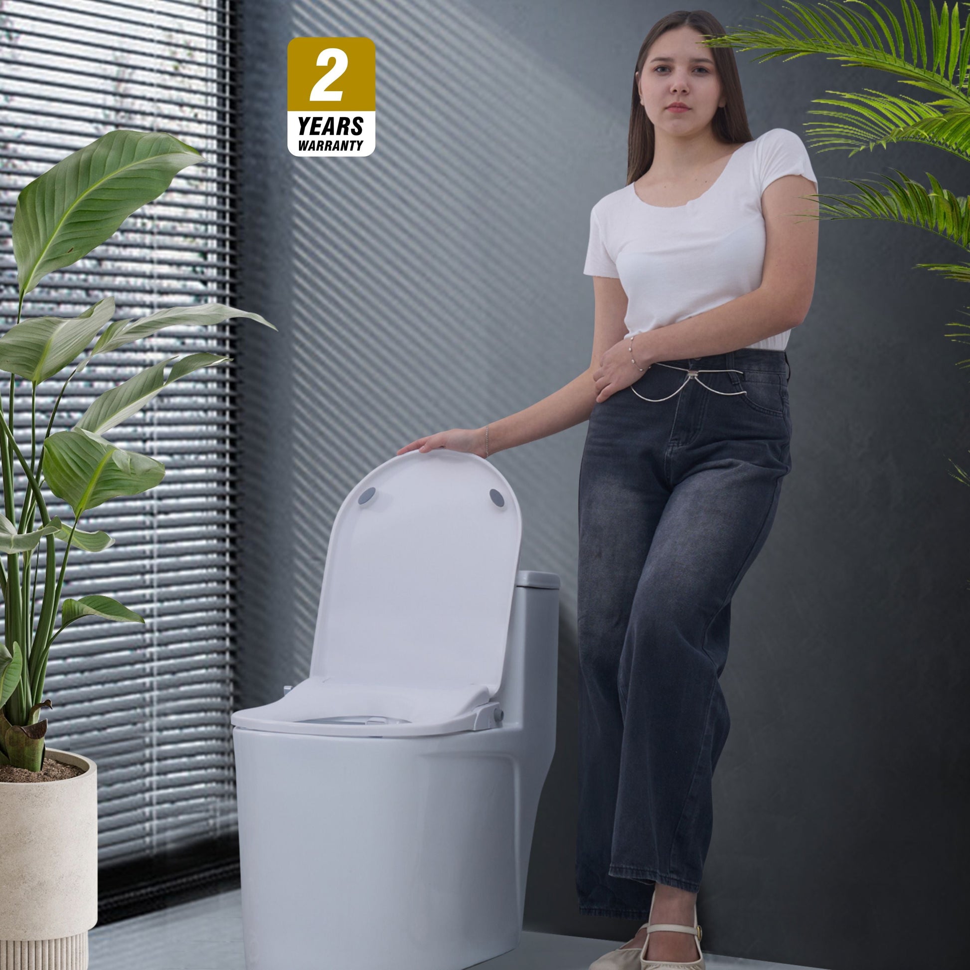 Toilet with Right Water Inlet