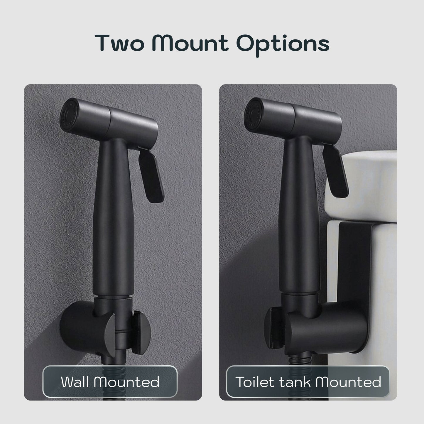Conor Ember 1.0 Black Handheld Bidet Spray with Installation Kit conors.com.au 