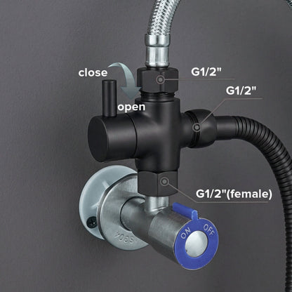 Conor Ember 1.0 Black Handheld Bidet Spray with Installation Kit conors.com.au 