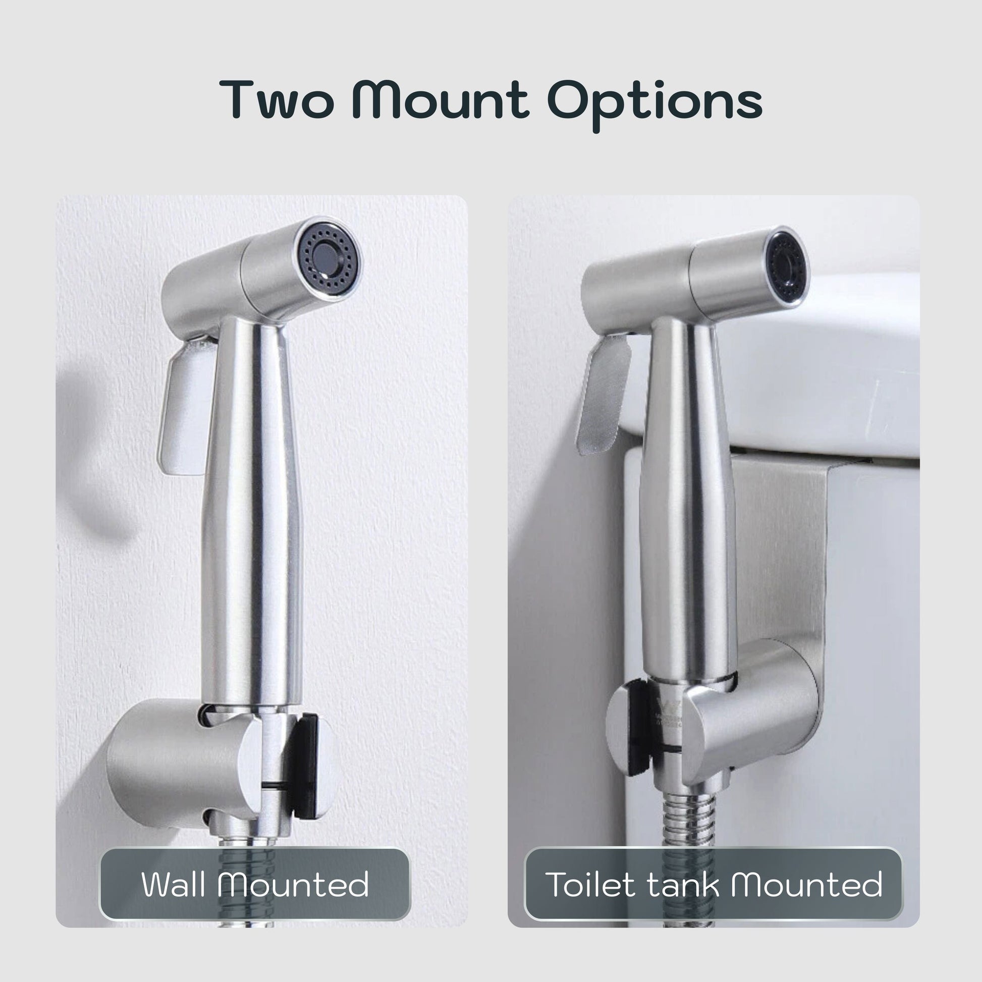 Conor Ember 1.0 Silver Handheld Bidet Spray with Installation Kit conors.com.au 