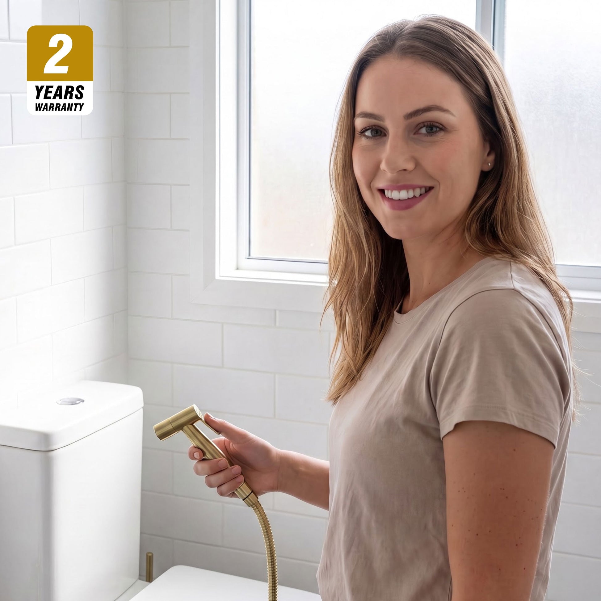 Conor Ember Gold Handheld Bidet Spray with Installation Kit conors.com.au 