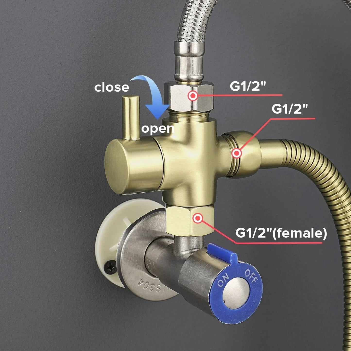Conor Ember Gold Handheld Bidet Spray with Installation Kit conors.com.au 