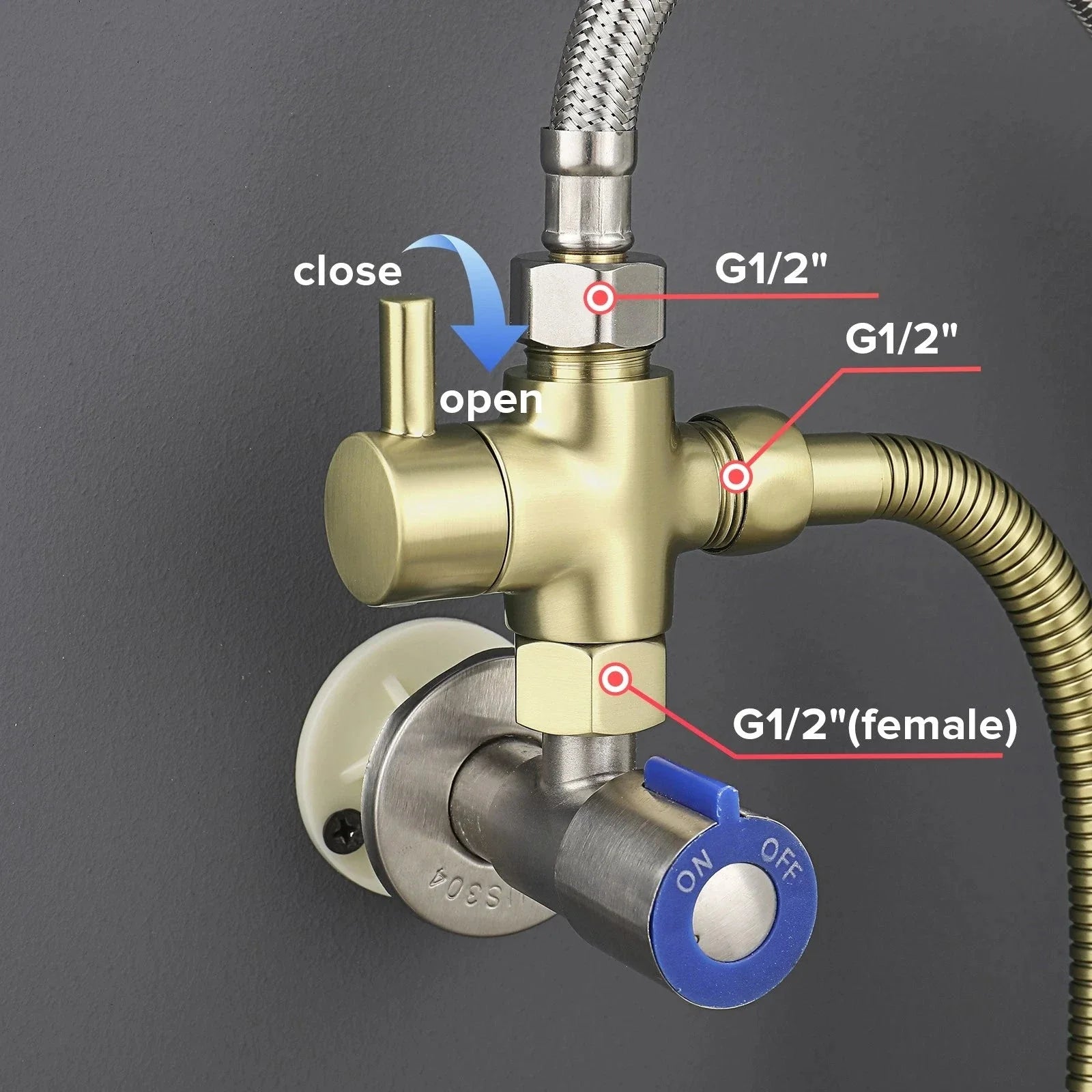 Conor Ember Gold Handheld Bidet Spray with Installation Kit conors.com.au 