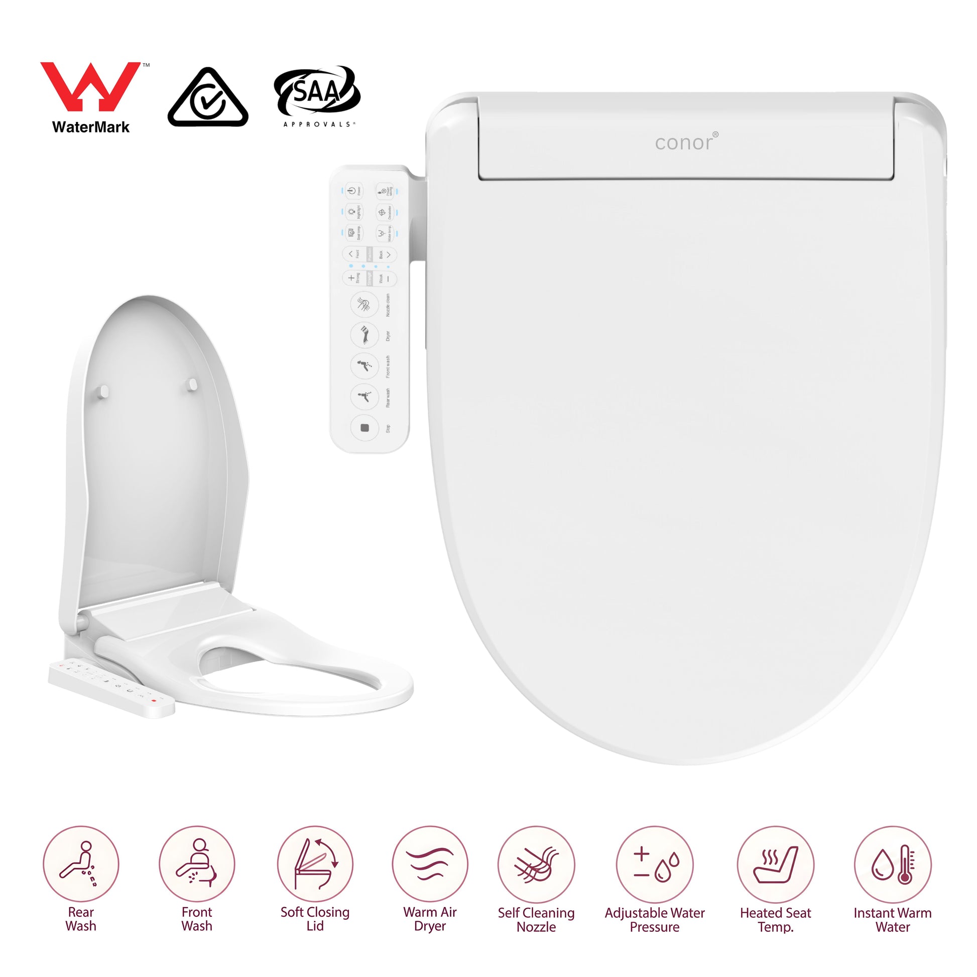 Conor Lyra Smart Bidet Toilet Seat With Kit