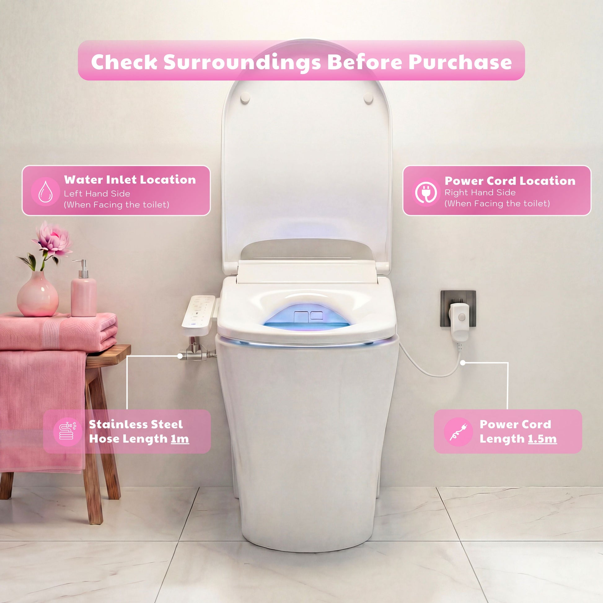 Conor Lyra Smart Bidet Seat with Installation Kit Conor 