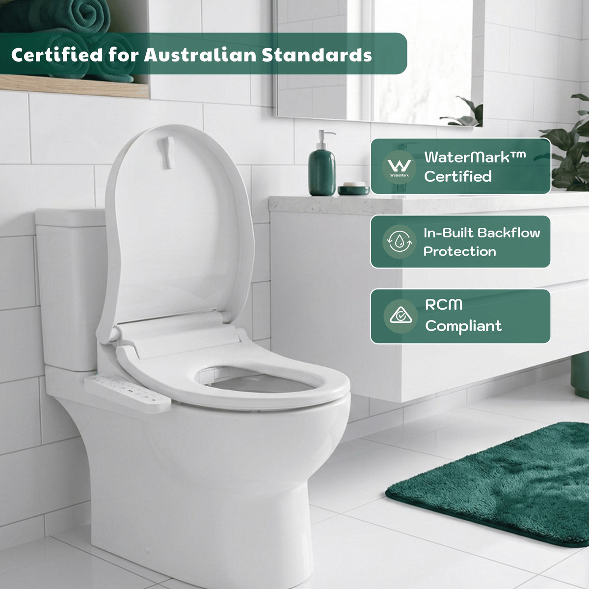 Conor Nova Smart Bidet Seat with Side Panel & Installation Kit Conor 